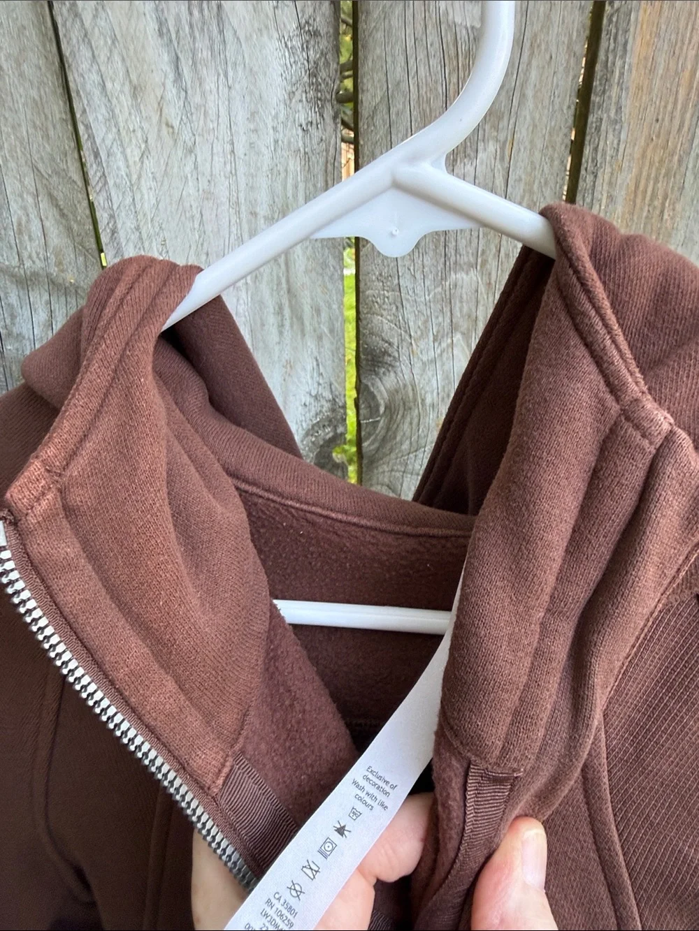Lululemon Scuba Oversized Half-Zip Hoodie Roasted Brown W3DM4S *flaw* M/L
